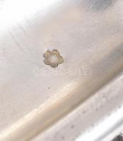 Ezüst(Ag) fogpiszkálótartó, jelzett, 10×3,5 cm, nettó: 31 g