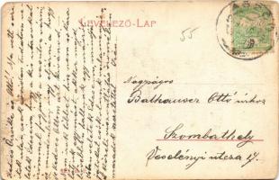 1909 Aszód, Fő tér, Vendégfogadó és kávéház, lovasszekér. W.L. 923 (EK)