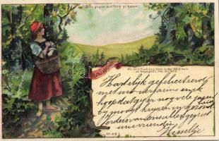 Little red riding hood Hold To Light litho