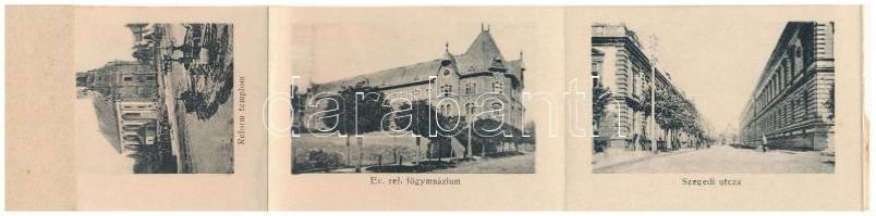 1907 Hódmezővásárhely, Fekete Sas szálloda, étterem és kávéház. Leporello 10 képpel