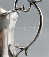 Ezüst(Ag) antik füles kanna, jelzett, m: 23 cm, nettó: 364 g