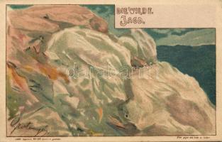 Hunter Hold To Light litho