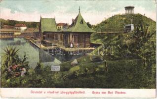 1910 Vízakna, Salzburg, Ocna Sibiului; sós gyógyfürdő. Takáts Jenő kiadása / spa, salt bath (EB)