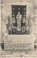 1912 Kőszeg, Mária kongregáció oltára a szt. Domonkos-rendi szerzetesnők intézetében, belső