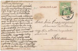 1910 Nagypeterd (Szigetvár), Vasútállomás, vasutasok (fl)