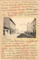 1905 Kaposvár, Fő utca, üzlet, bor és sör csarnok. Gerő Zsigmond 146. Art Nouveau + "ZÁKÁNY-BÁTASZÉK 42 SZ." vasúti mozgóposta