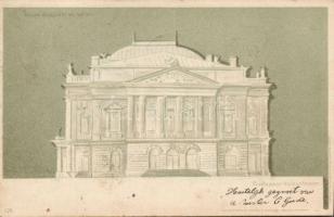 Budapest VIII. Népszínház Fény felé tartandó/HTL Litho