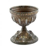 Ón kehely, kopott, sérült, d: 12cm