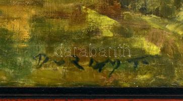 Duray (?) jelzéssel: Híd a folyó felett. Olaj, vászon. 49,5×71 cm