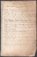 1855-1861 A boconádi templom bevétel kieadásaival kapcsolatos feljegyzések, valamint az egyház alapításával kapcsolatos adományok jegyzéke 8 kézzel beírt oldalon