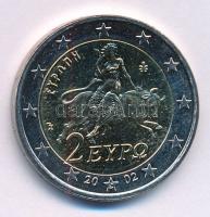 Görögország 2002. 2E "Európa elrablása" T:1-  Greece 2002. 2 Euro "Abduction of Europe" C:AU