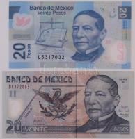 Mexikó 2001-2006. 20P (2xklf) T:II,III Mexico 2001-2006. 20 Pesos (2xdiff) C:XF,F