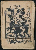 cca 1860 Mintakönyv, színezett ábrákkal, viseltes állapotban