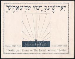 The Jewish Review Theater - prospektus többnyelvű leírásokkal, hajtott