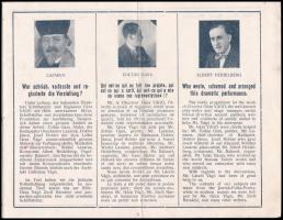 The Jewish Review Theater - prospektus többnyelvű leírásokkal, hajtott