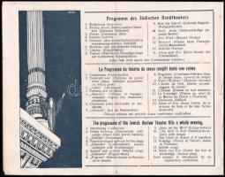 The Jewish Review Theater - prospektus többnyelvű leírásokkal, hajtott