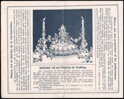 The Jewish Review Theater - prospektus többnyelvű leírásokkal, hajtott