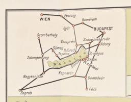 1931 Balatonszabadi-Sóstói (Siófok) villatelkek térképe, M. Kir. Állami Térképészet, szakadással, 37...