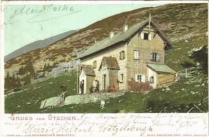 1902 Ötscher, Schutzhaus / tourist house. Verlag v. Jos. Rohrbacher. Druck Senefelder (EB)