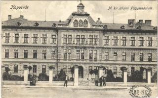 1915 Kaposvár, M. kir. állami főgimnázium 1812-1912