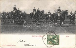 1902 Cavalleria. Salto / Italian military, cavalry. TCV card (EK)