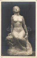 R. Foerster - Tentation Salon 1905 / Erotic nude lady sculpture (EK)