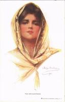 1912 The Enchantress. Lady art postcard. Reinthal & Newman No. 206. s: Philip Boileau