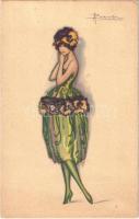 1924 Italian lady art postcard. Anna & Gasparini 515-1. s: Busi (EK)