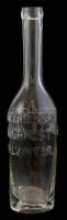 Kriegner Gy. Budapest Kálvin tér feliratos üveg palack, kopott, m: 21,5 cm