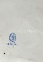 Herendi petrezselyemmintás hamutál, kézzel festett, hibátlan, jelzett, d: 15 cm