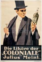 1928 REPRINT Julius Meinl plakát, kopott, sérült. 84x59cm