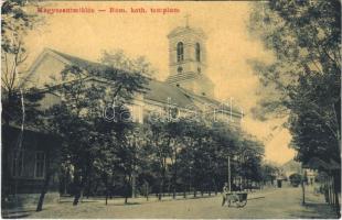 1908 Nagyszentmiklós, Sannicolau Mare; Római katolikus templom. Wiener Nárhán kiadása 1278. / church (fa)