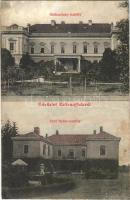 1907 Zsitvaújfalu, Nová Ves nad Zitavou; Globusitzkiy és Gróf Nyáry kastély / castles (r)