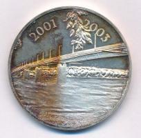 2003. "Vegyépszer - Szent László-híd Szekszárd" ezüstözött fém emlékérem (42mm) T:1- (ered...