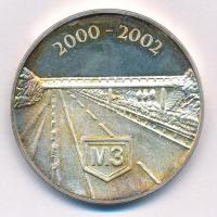 2002. "Vegyépszer - M3 Autópálya" ezüstözött fém emlékérem (42mm) T:1- (eredetileg PP) pat...