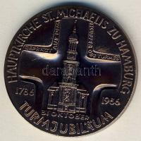 NSZK 1986. "St.Michaelis templomtorony-Ernst Georg Sonnin" Br emlékérem T:BU
