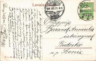 1908 Pozsony, Pressburg, Bratislava; Kórház utca, villamos. W.L. Bp. 661. / Spital gasse / street, t...