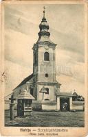 Szentegyháza, Szentegyházasfalu, Vlahita; Római katolikus templom / church + 1940 CSÍKSZEREDA VISSZATÉRT So. Stpl (EK)