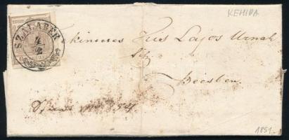 1851 Deák Ferenc (1803-1876) államférfi, miniszter autográf levele Kehidai birtokáról Bécsbe. A címz...