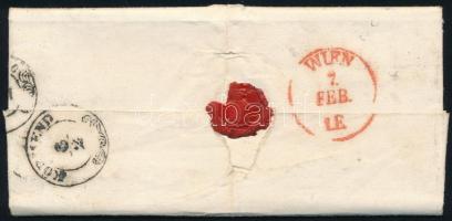 1851 Deák Ferenc (1803-1876) államférfi, miniszter autográf levele Kehidai birtokáról Bécsbe. A címz...