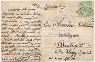 1912 Pozsony, Pressburg, Bratislava; utászok gyakorlat közben a folyóban / K.u.K. military training ...