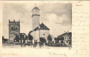 1900 Poprád (Magas-Tátra, Vysoké Tatry); Csonka torony, templom / tower, church