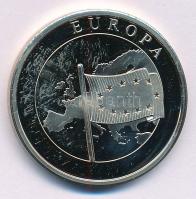 Európa 1998. Európai Unió zászló emlékérem T:1- (eredetileg PP) Europe 1998. European Union flag commemorative medallion C:AU (originally PP)