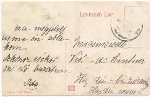 Léva, Levice; Schoeller kastély. Dukesz Lipót kiadása / castle (r)