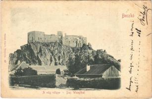 1900 Beckó, Beczkó, Beckov; várrom, Vág völgye. Gansel Lipót 42. kiadása / castle ruins, Váh river valley (EB)