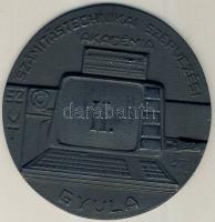 1986. "Számítástechnikai Szervezési Akadémia" nagyalakú ffém díjérem T:2