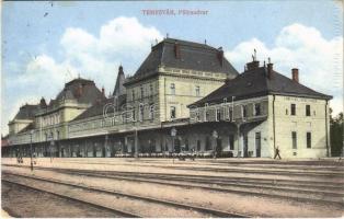 Temesvár, Timisoara; pályaudvar, vasútállomás / railway station