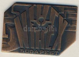 1978. "NIKEX-30 év" szögletes Br plakett T:2 Eredeti díszdobozban!