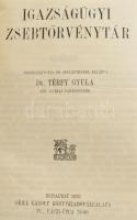 Igazságügyi zsebtörvénytár. Összeáll. és jegyzetekkel ellátta: Dr. Térfy Gyula. Bp., 1939., Grill Ká...