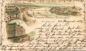 1897 Budapest Grand Hotel litho